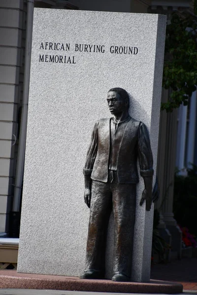 African Burying Ground Memorial Portsmouth New Hampshire — Fotografia de Stock