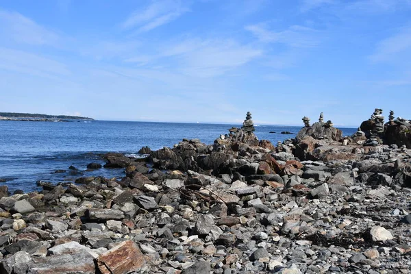 Rock Beach Odiorne Point State Park Rye New Hampshire —  Fotos de Stock