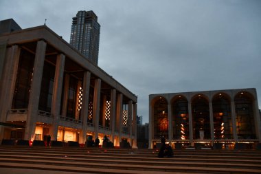 NEW YORK, NY - 25 Aralık 2022 'de New York' taki Lincoln Center.