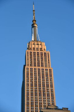 NEW YORK, NY - 6 Aralık 2020 'de görüldüğü üzere New York' taki Empire State Binası. 