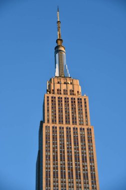 NEW YORK, NY - 6 Aralık 2020 'de görüldüğü üzere New York' taki Empire State Binası. 