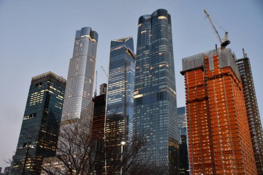 NEW YORK, NY - 26 DEC: Hudson Yards, New York City 'de 26 Aralık 2020' de görüldüğü gibi yeni gelişmeler.