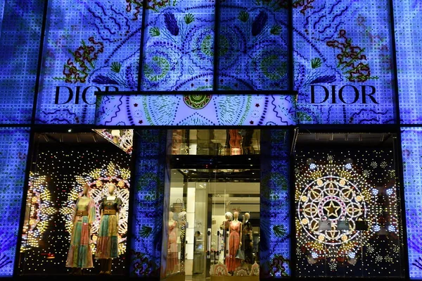 New York Dec Εορταστική Σεζόν Στο Κατάστημα Christian Dior Flagship — Φωτογραφία Αρχείου