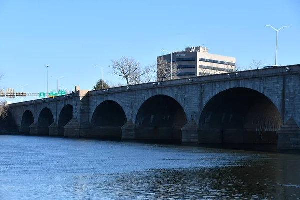 Pont Bulkeley Traversant Rivière Connecticut Hartford Connecticut — Photo