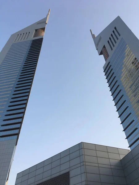 Дубай Оаэ Sep Emirates Towers Dubai Uae Seen Sep 2018 — стоковое фото