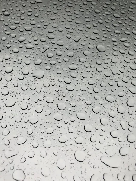 Капли Дождя Стеклянном Окне — стоковое фото