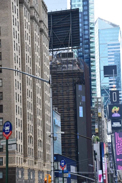 New York Mai Times Square Présenté Avec Des Théâtres Broadway — Photo