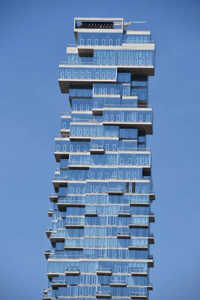 2021年6月5日 纽约曼哈顿伦纳德街5 56号 该建筑由瑞士建筑公司Herzog Meuron设计 — 图库照片
