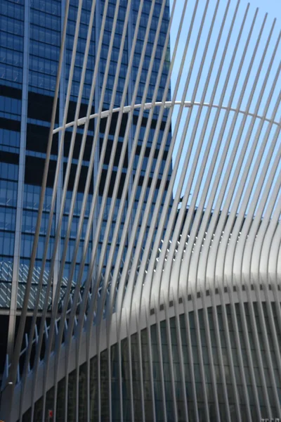 New York Giugno Oculus Del Westfield World Trade Center Transportation — Foto Stock