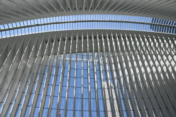 New York Giugno Oculus Del Westfield World Trade Center Transportation — Foto Stock