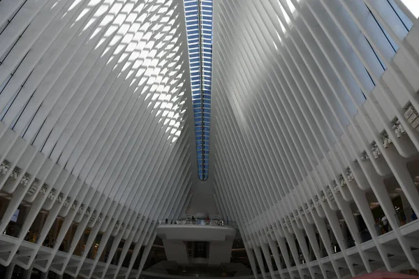 New York Giugno Oculus Del Westfield World Trade Center Transportation — Foto Stock