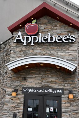 ELIZABETH, NJ - JUN 12: Applebees restaurant at The Mills at Jersey Gardens in Elizabeth, New Jersey, as seen on June 12, 2019. It is the largest outlet mall in New jersey and is completely indoors.