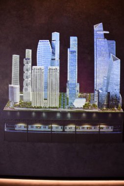 NEW YORK NY - 20 Haziran 2021 'de New York' taki Hudson Yards 'da görülen Sınır Gözlem Güvertesi.