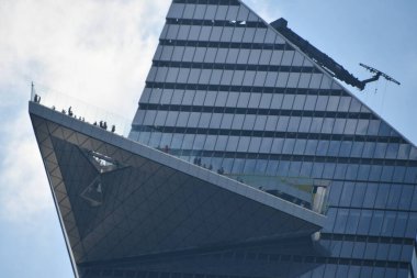 NEW YORK NY - 20 Haziran 2021 'de New York' taki Hudson Yards 'da görülen Sınır Gözlem Güvertesi.