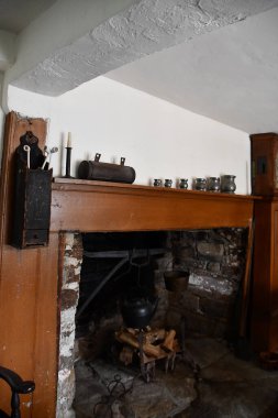 RIDGEFIELD, CT - 10 Temmuz 2021 'de Ridgefield, Connecticut' taki Keeler Taverna Müzesi ve Tarih Merkezi.