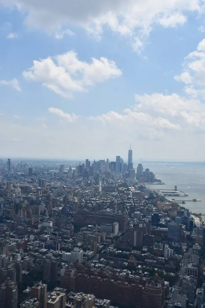 Nueva York Junio Vista Aérea Ciudad Nueva York Desde Plataforma —  Fotos de Stock