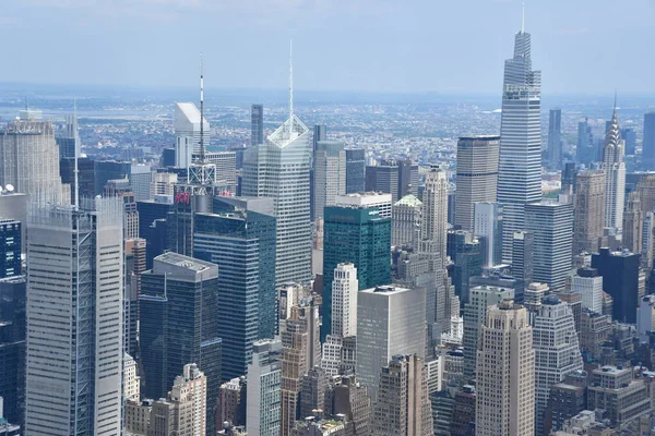 Nueva York Junio Vista Aérea Ciudad Nueva York Desde Plataforma — Foto de Stock