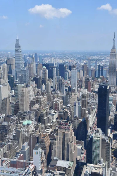 New York Jun Luchtfoto Van New York City Vanaf Het — Stockfoto