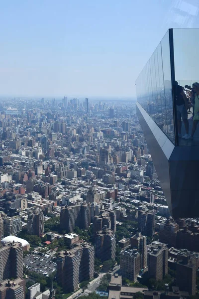 New York Jun 2021年6月20日ご紹介したハドソンヤードのエッジ展望台からのニューヨーク市街地の空中ビュー — ストック写真