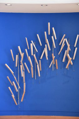 RIDGEFIELD, CT - 10 Temmuz 2021 'de Ridgefield, Connecticut' taki Aldrich Çağdaş Sanat Müzesi 'nde Tim Prentice' in Mobil 'den sonra.