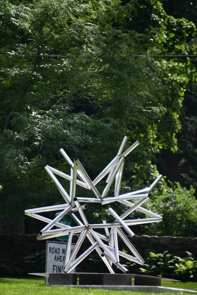 Ridgefield Jul Stars Survey Frank Stella Utställning Aldrich Contemporary Art — Stockfoto