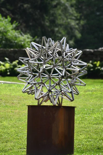 Ridgefield Jul Stars Survey Frank Stella Exhibition Aldrich Contemporary Art — 스톡 사진