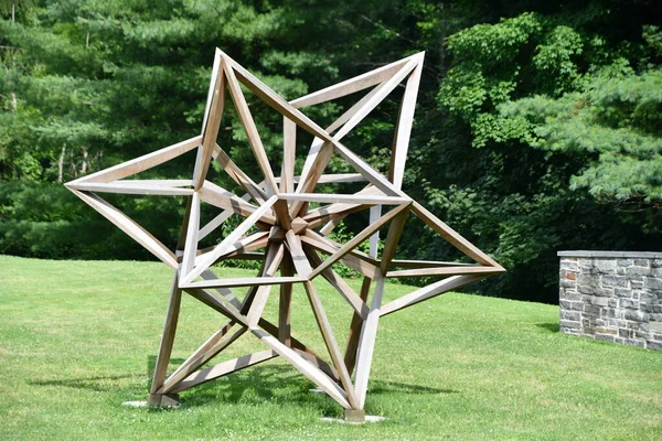 Ridgefield Jul Stars Survey Frank Stella Exhibition Aldrich Contemporary Art — стокове фото