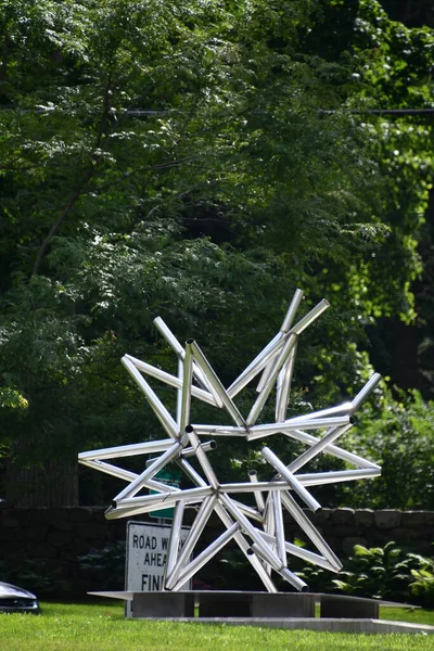 Ridgefield Jul Stars Survey Frank Stella Exhibition Aldrich Contemporary Art — 图库照片