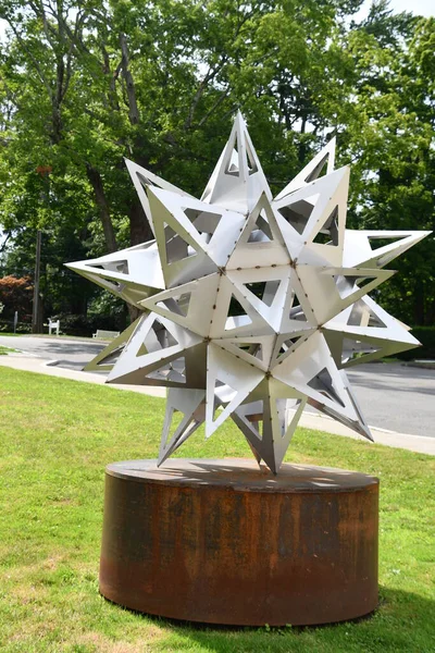 Ridgefield Jul Stars Survey Frank Stella Exhibition Aldrich Contemporary Art — 图库照片