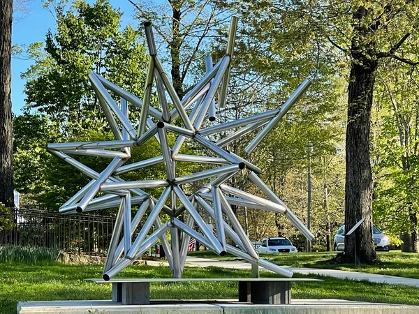 Ridgefield Jul Stars Survey Van Frank Stella Tentoonstelling Aldrich Contemporary — Stockfoto