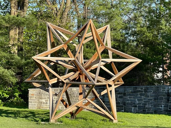 Ridgefield Jul Stars Survey Frank Stella Utställning Aldrich Contemporary Art — Stockfoto