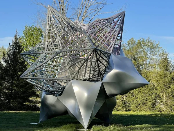 Ridgefield Jul Stars Survey Frank Stella Exhibition Aldrich Contemporary Art — Fotografia de Stock