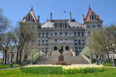 New York State Capitol in Albany clipart