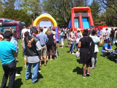 albany, new york eyaleti yılında washington Park 2014 Lale Festivali'nde Bahçesi
