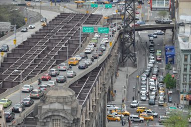 Queensboro Bridge in New York City clipart