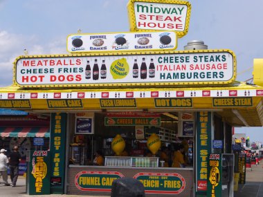 New Jersey'deki Jersey sahilinde Seaside Heights, tahta