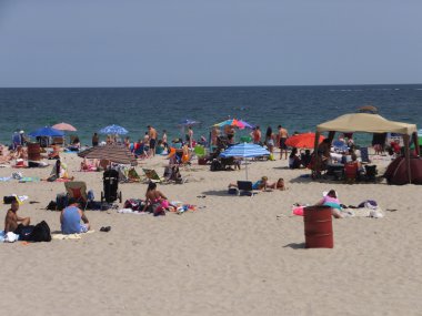 Seaside Heights New Jersey'deki Jersey sahilinde