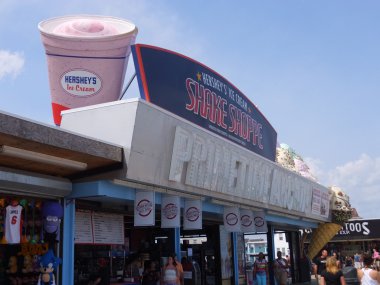 New Jersey'deki Jersey sahilinde Seaside Heights, tahta