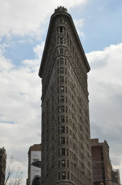 Здание Flatiron в Нью-Йорке — стоковое фото