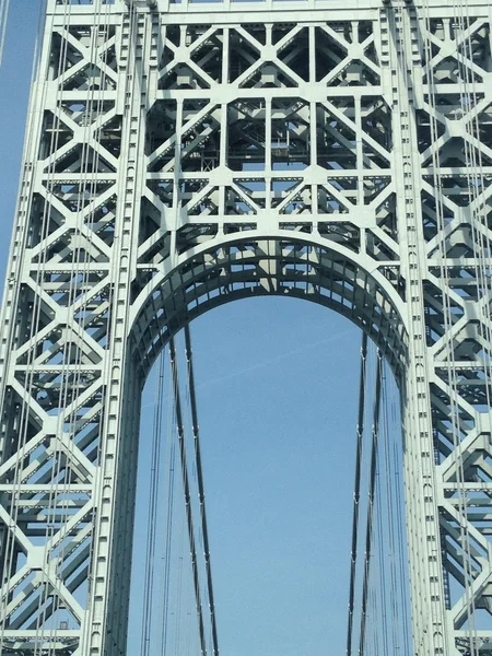 George Washington Bridge conectando Nova York e Nova Jersey — Fotografia de Stock