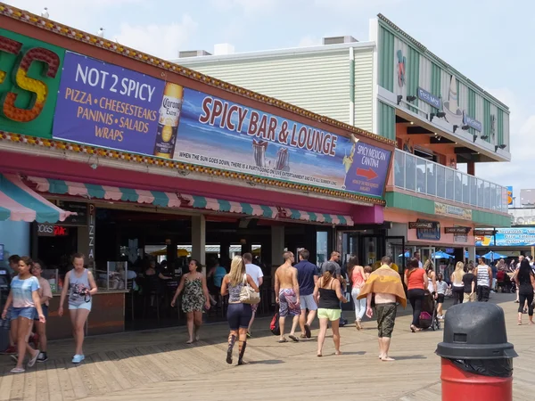New Jersey'deki Jersey sahilinde Seaside Heights, tahta