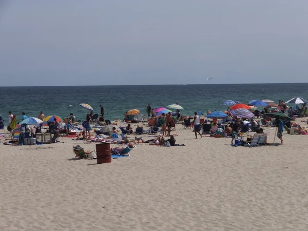Praia em Seaside Heights em Jersey Shore em Nova Jersey — Fotografia de Stock