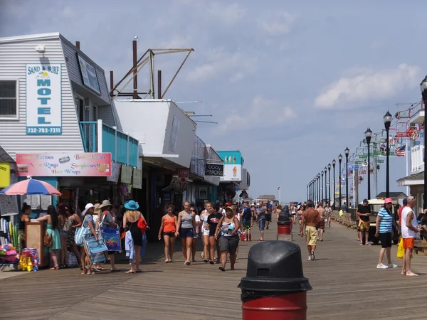 A Seaside Heights, New Jersey-i Jersey Shore sétány — Stock Fotó