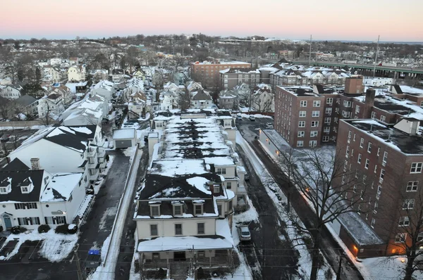 Winter Storm Juno (Blizzard 2015) w Stamford, Connecticut — Zdjęcie stockowe