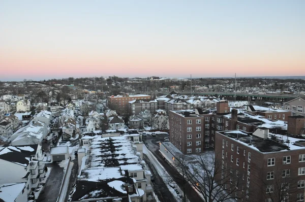 Winter Storm Juno (Blizzard 2015) w Stamford, Connecticut — Zdjęcie stockowe