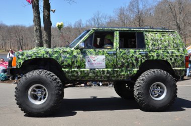 Parade at the 37th Annual Daffodil Festival in Meriden, Connecticut clipart
