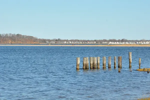 Pohled z pláže West Haven v Connecticutu — Stock fotografie