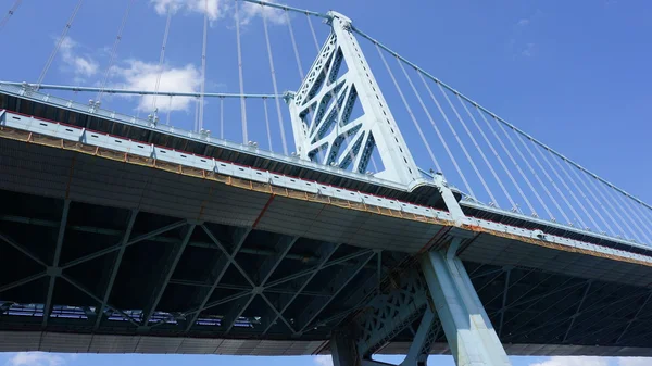 Benjamin Franklin Bridge na Filadélfia — Fotografia de Stock