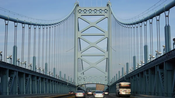 Benjamin Franklin Bridge na Filadélfia — Fotografia de Stock