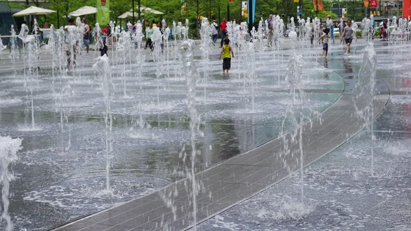 Dilworth Park fontein in Philadelphia — Stockfoto